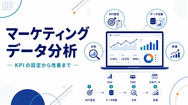 マーケティングデータ分析の進め方と活用法|KPIの設定から改善まで