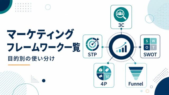 マーケティングフレームワーク一覧|目的別の使い分け
