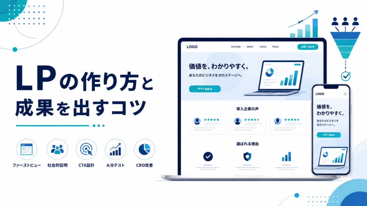 ランディングページ（LP）の作り方と成果を出すコツ