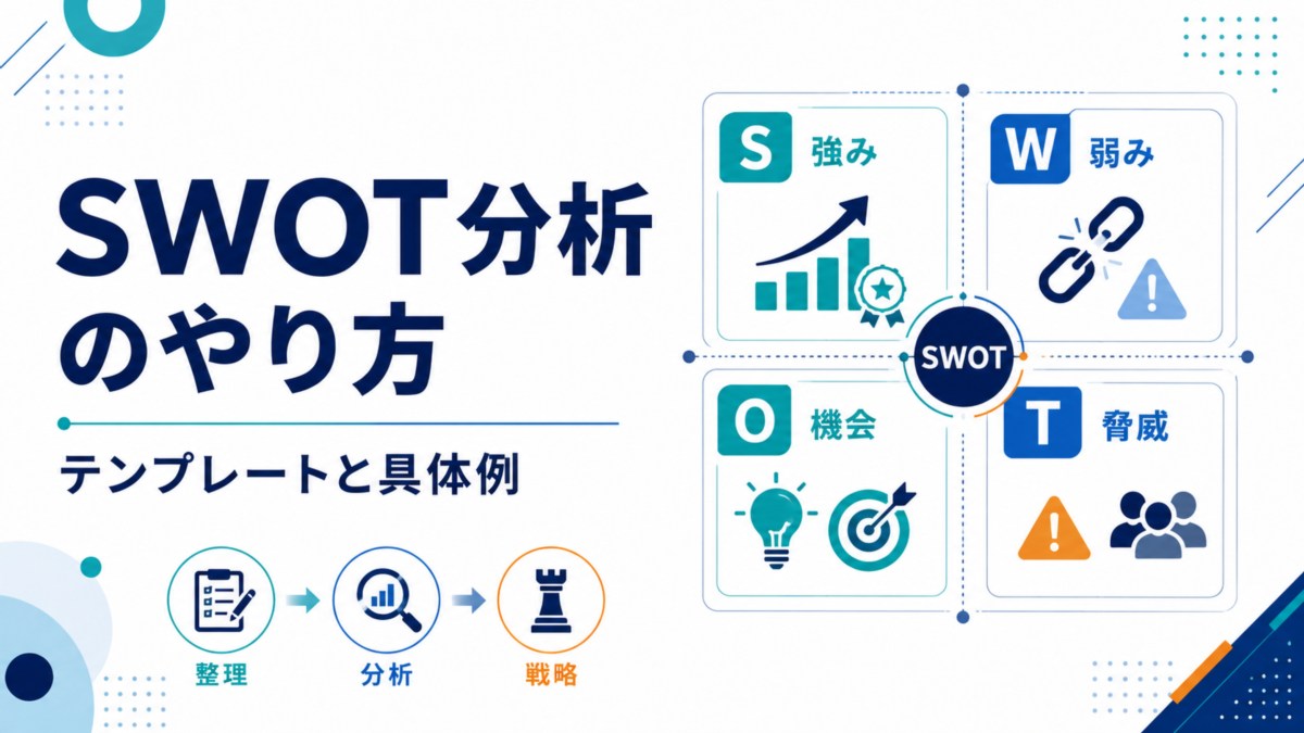 SWOT分析のやり方とテンプレートと具体例