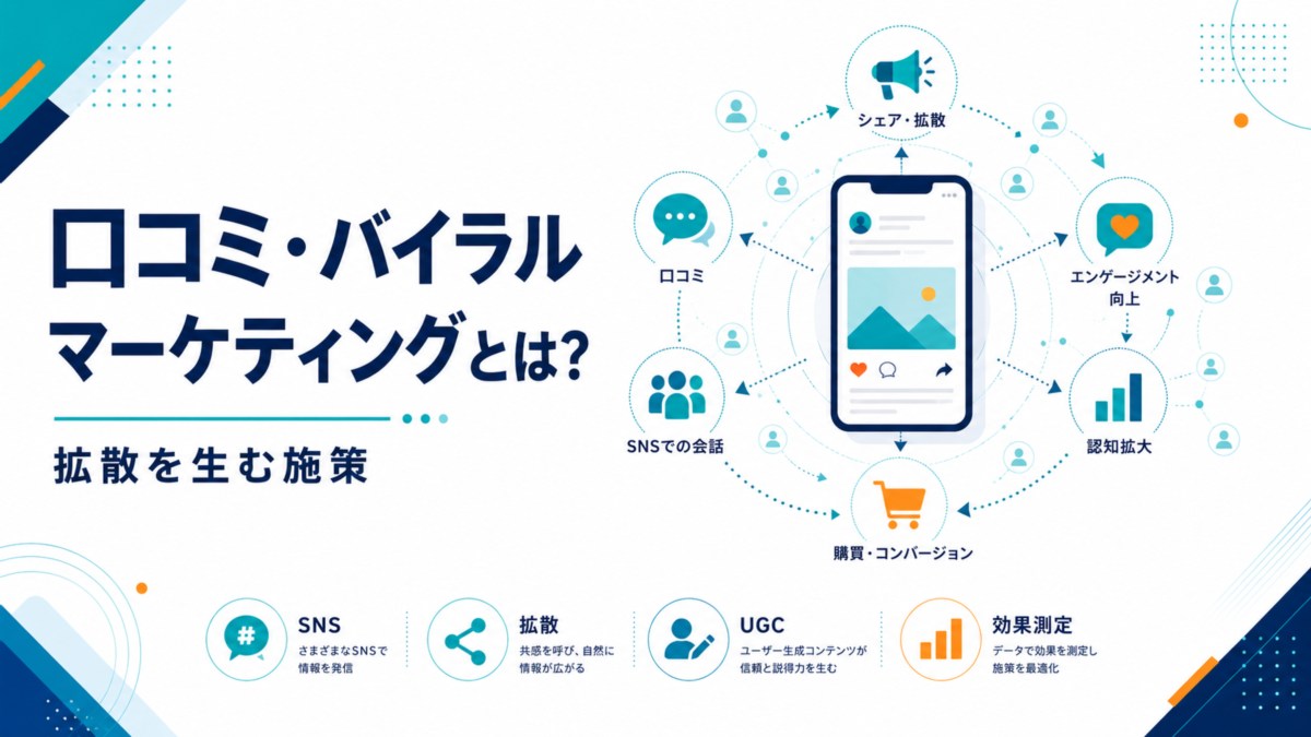 口コミ・バイラルマーケティングとは？拡散を生む施策